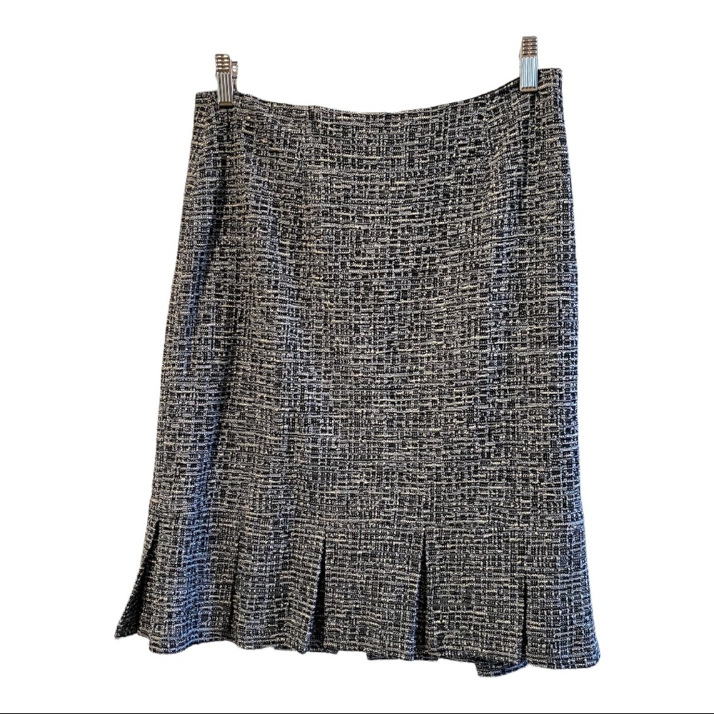 🆕 KAY UNGER New York 2 piece Skirt Suit Size 8 NWT Blue Multi 💙🖤 NWT - Picture 4 of 12